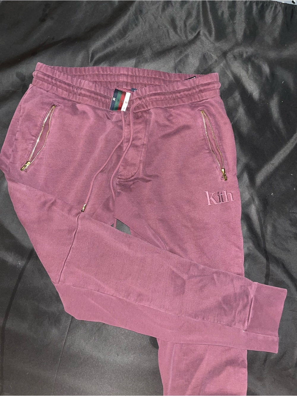Kith Burgundy Jogger Pants